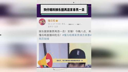 家暴男狗仔爆料视频播放,家暴男视频播放引发社会热议
